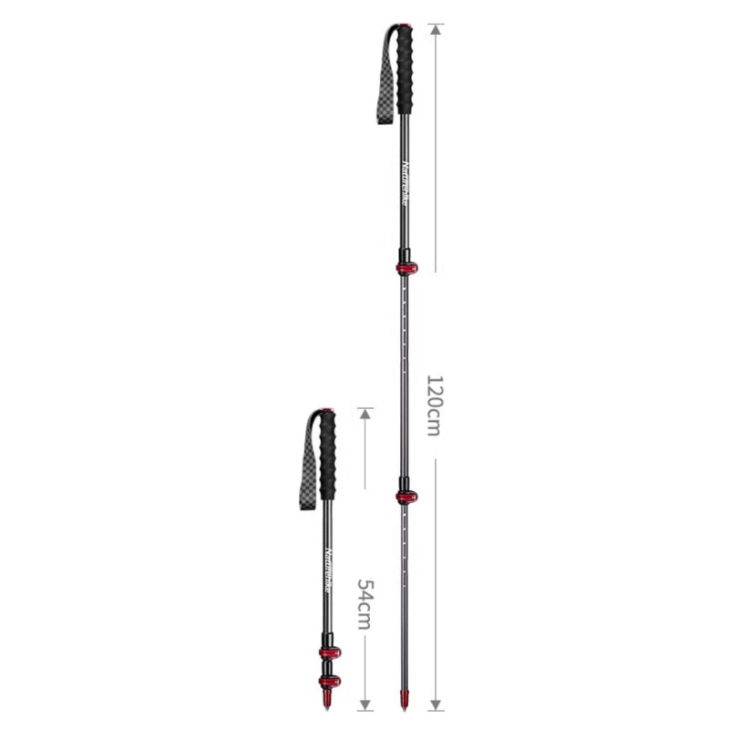 Bâton de marche rétractable ultra léger en carbone - Koksoak Outdoor