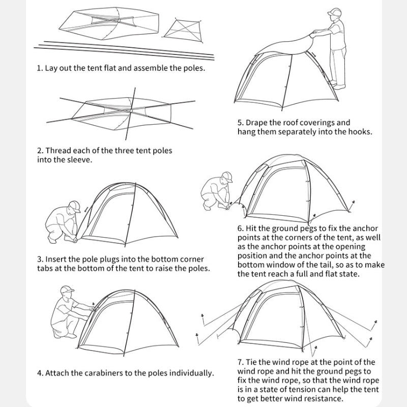 Tente 2 places Ultralight  - YAKOU UL 2