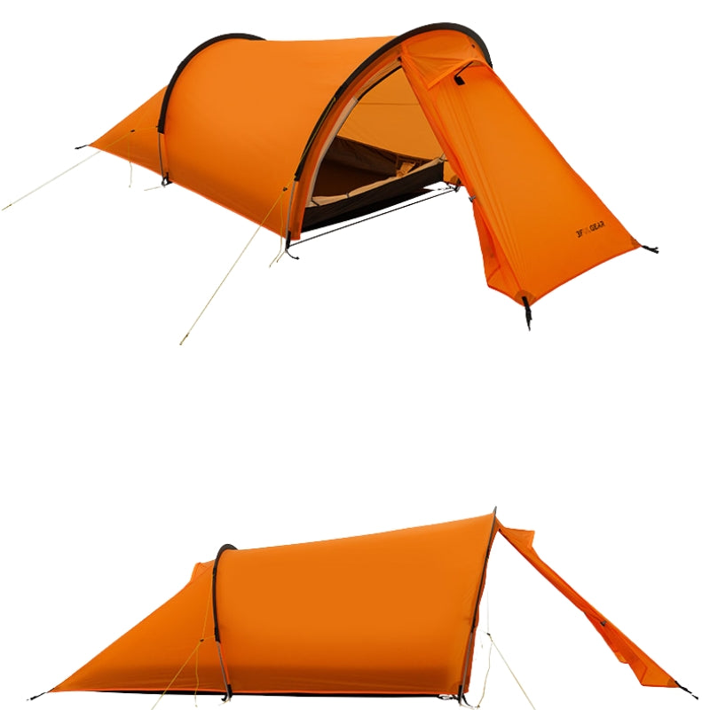 Tente tunnel 4 saisons 2 chambres - Tente tunnel Taihang 2 orange de 3F UL Gear