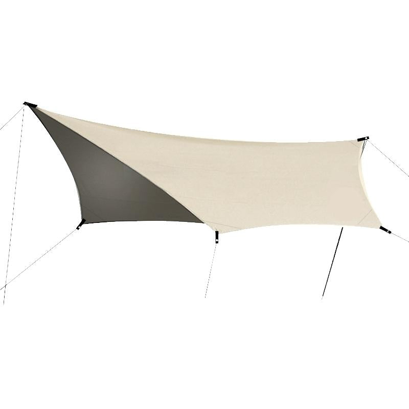 Tarp light kaki - Bâche de camping hexagonale - Tarp camping - Koksoak Outdoor