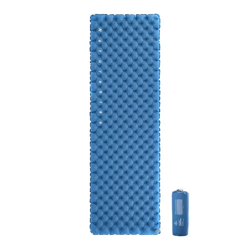 Matelas de sol gonflable bleu pour camping de Naturehike