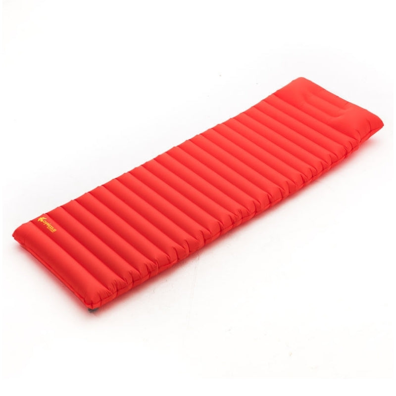 Matelas de camping gonflable rouge avec oreiller - Chanodug