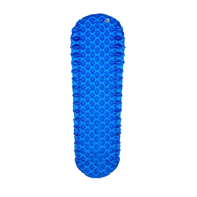 Matelas de camping gonflable léger bleu