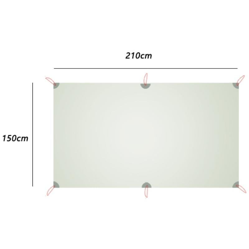 Tarp bivouac 210 x 150 cm - Tarp bache - Abri tente - Koksoak Outdoor