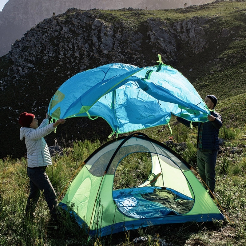 Tente 2 places Mobi Garden Cold Mountain 2 AIR - Tente autoportante - Tente de couleur bleu