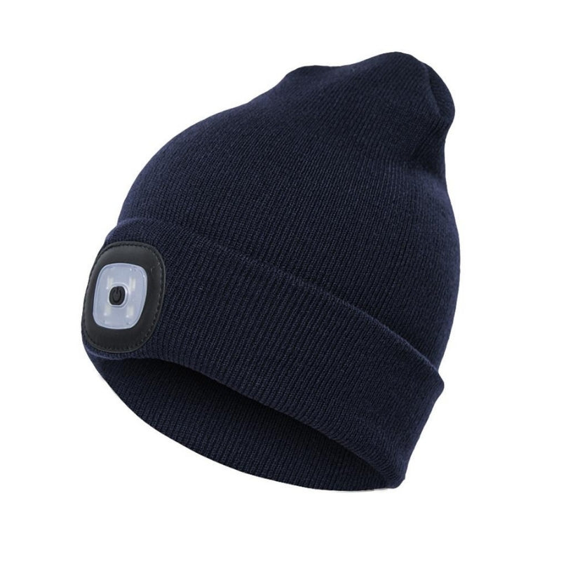 Tuque LED rechargeable - Tuque avec lampe frontale - Tuque LED frontale multiple couleur