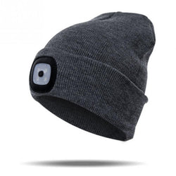 Tuque LED rechargeable  - Tuque avec lampe frontale - Tuque LED frontale multiple couleur