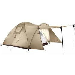 Tente 3 places avec auvent - Tente avec auvent couleur sable - Koksoak Outdoor