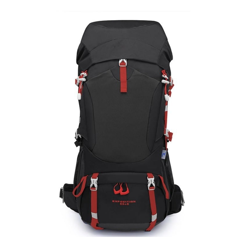 Sac à dos 55 litres noir de Koksoak Outdoor pour Randonnée pédestre et voyage