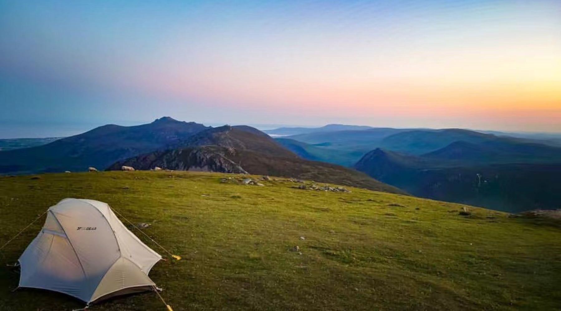 Tente 1 place ultra légère - Tente Cloud 1 de 3F UL Gear - Tente de randonnée une place ultra légère