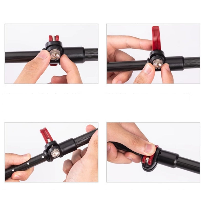 Bâton de marche télescopique ultra léger en carbone - 140 g - Koksoak Outdoor co.