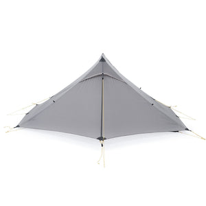 Tente ultra légère 2 places - Lanshan 2 Pro grise avec ouverture en T - Tente UL de 3F UL Gear - Tente Koksoak Outdoor