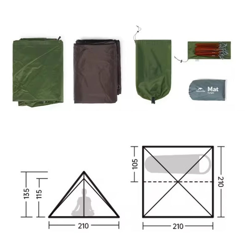 Naturehike Spire1 テント Ultra-light 1-person tent - Naturehike tent - Koksoak Outdoor