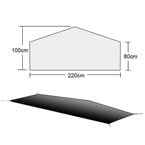Dimension de la toile de tente pour Lanshan 1 et Lanshan 1 Pro - 3F UL Gear - Koksoak outdoor