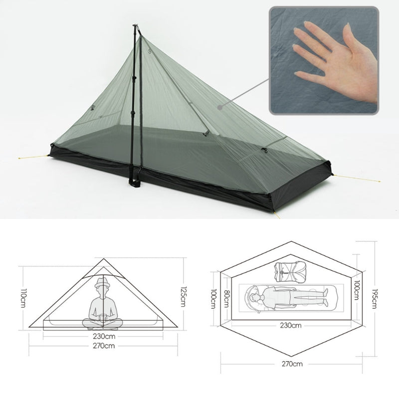 Dimensions intérieur de l'habitacle 3 saisons de la Lanshan 1 2026