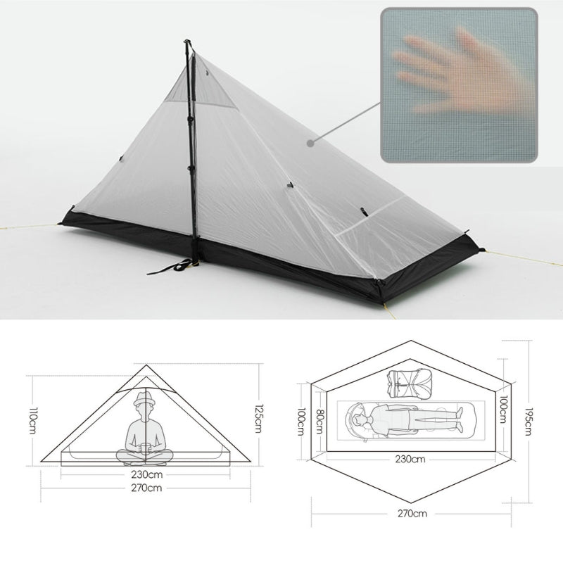 Dimensions intérieur de l'habitacle 4 saisons de la Lanshan 1 2026