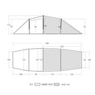 Dimension tente Taihang 2 MAX de 3 UL Gear