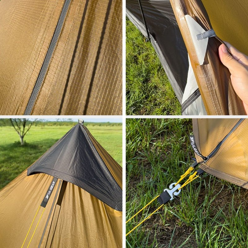 Lanshan 1 2026 de 3F UL Gear - couleur kaki - Tente ultra légère 1 place