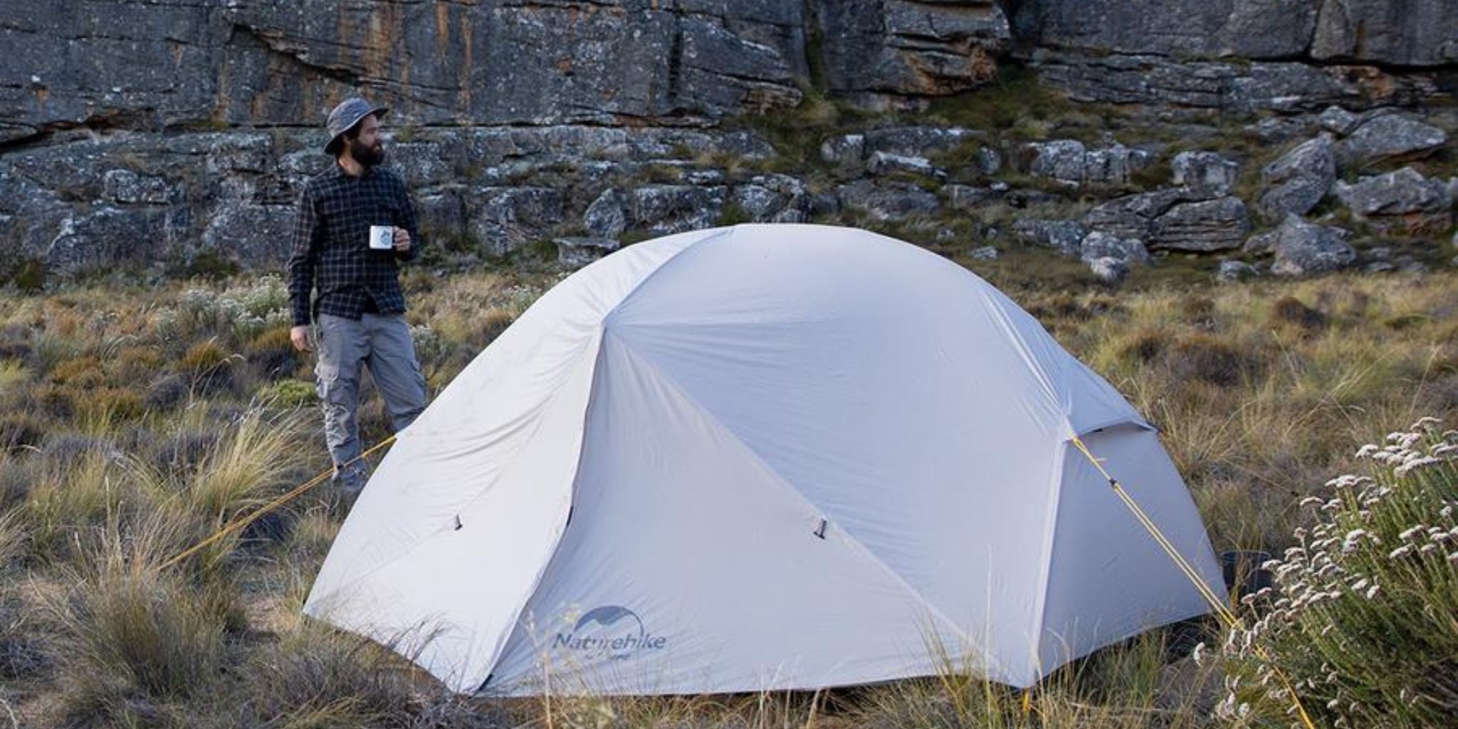 Tente Naturehike Mongar 2 - Tente 2 places Mongar 2 grise de Naturehike