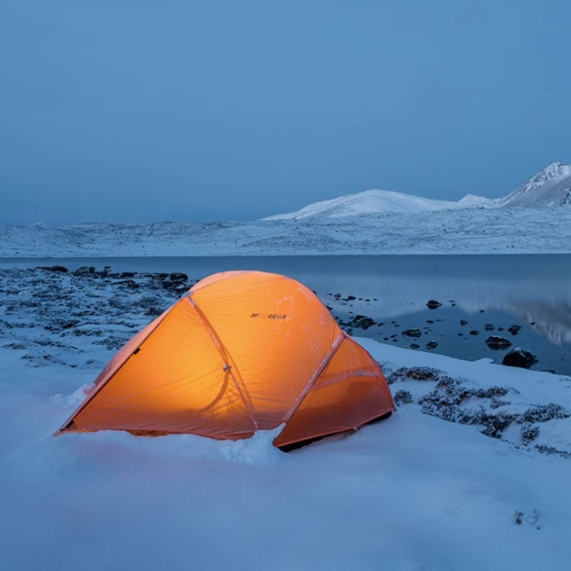 Tente d'hiver 2 places ultra légère - Cloud 2 orange