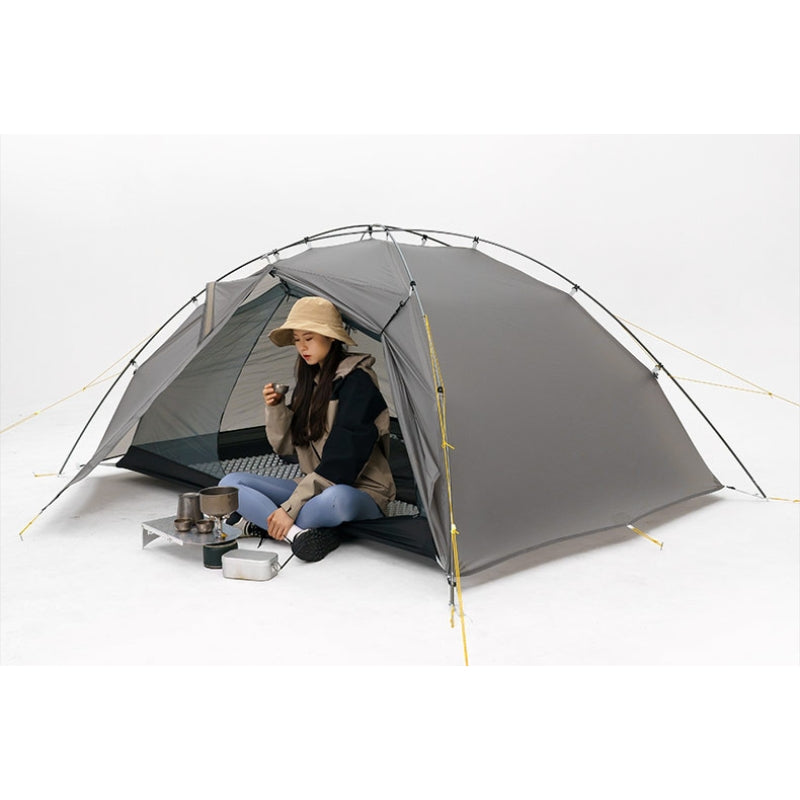 Tente Légère autoportante - Tente 2 places grise - Taiji 2 de 3F UL Gear