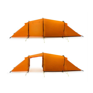 Tente Taihang 2 MAX orange de 3F UL Gear - Tente tunnel 2 places avec abside - Tente Koksoak Outdoor