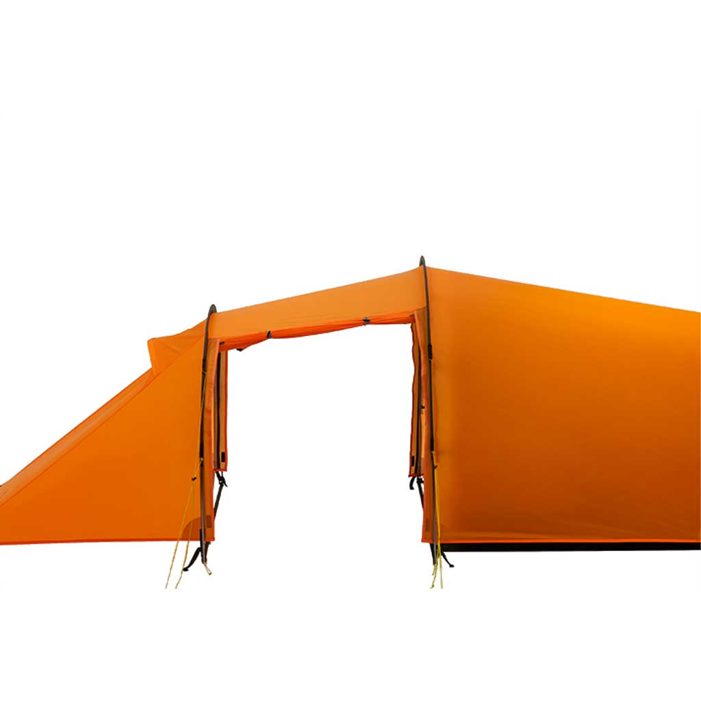 Tente tunnel 2 places avec abside - Tente Taihang 2 MAX orange de 3F UL Gear - Tente Koksoak Outdoor