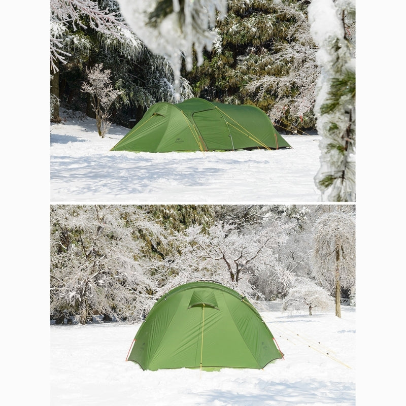 3-person tunnel tent with awning - Opalus 3 Tent - Koksoak Outdoor