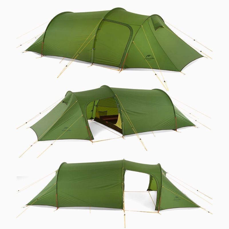 3-person tunnel tent with awning - Opalus 3 Tent - Koksoak Outdoor