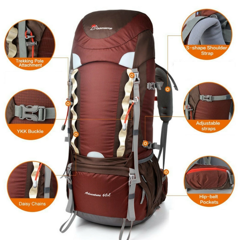 Sac à dos 60 de Mountaintop - Unisexe - Sac à dos 60L - Mountaintop - Koksoak Outdoor co.