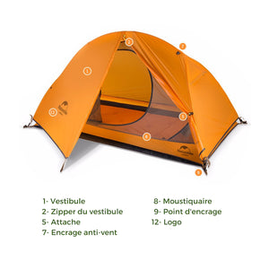 Tente 1 place Ultralight-1 - Tente 1 place - Naturehike - Koksoak Outdoor co.