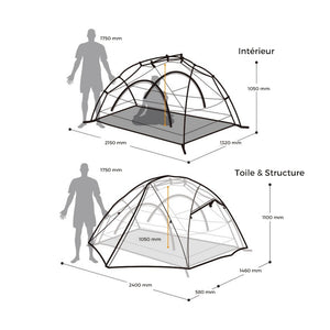 Tente 2  places Star-River 2 - Tente 2 places - Naturehike - Koksoak Outdoor co.