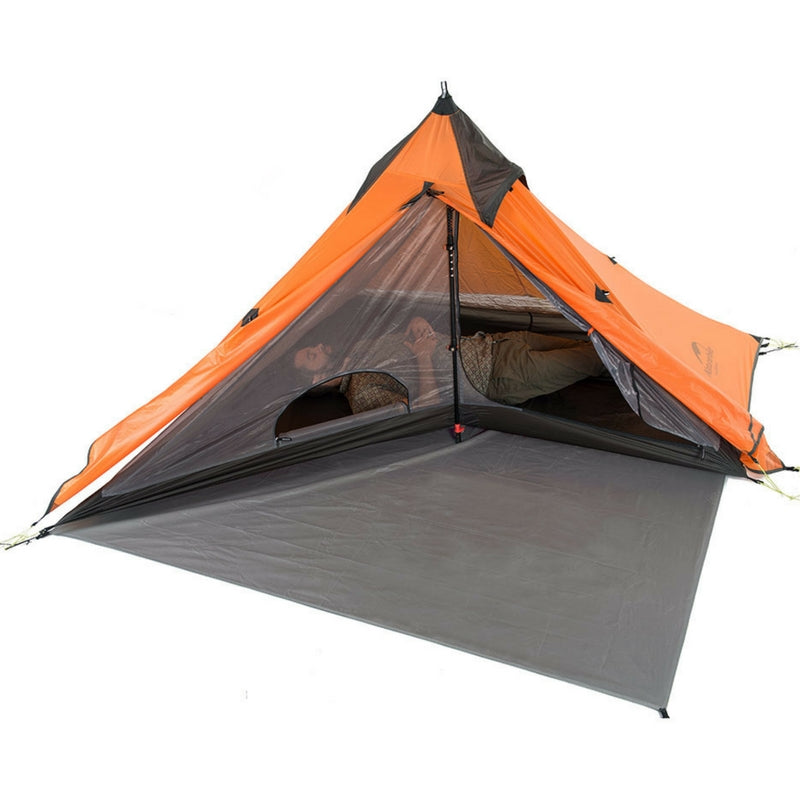 Tente 1 place ultra légère SPIRE orange - Tente Naturehike - Tente de randonnée ultra légère