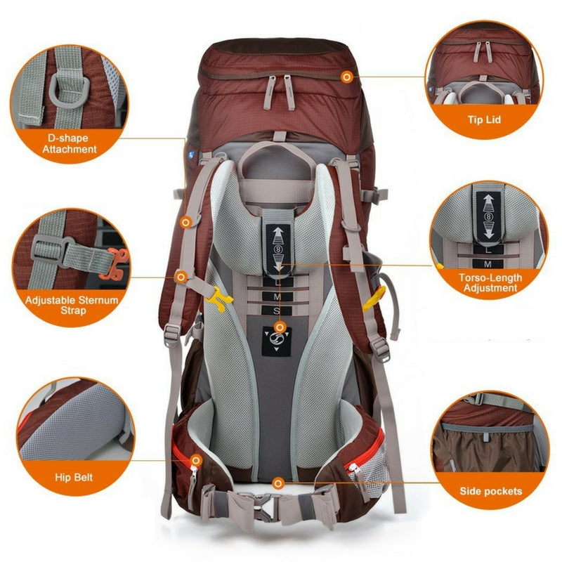 Sac à dos 60 de Mountaintop - Unisexe - Sac à dos 60L - Mountaintop - Koksoak Outdoor co.