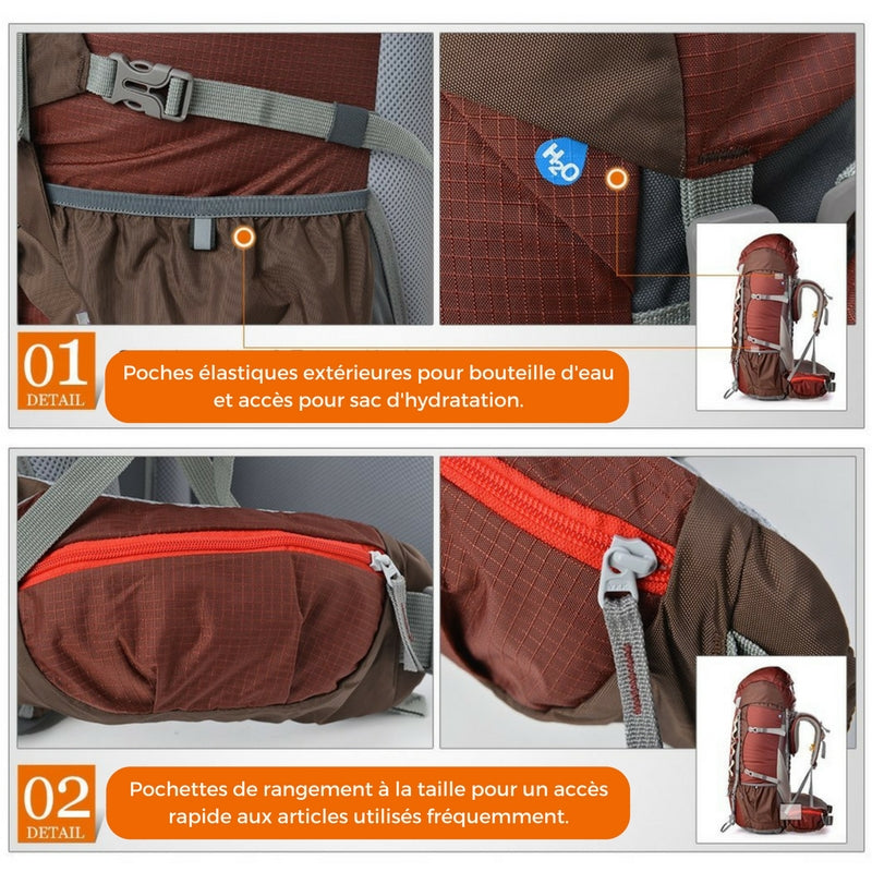 Sac à dos 60 de Mountaintop - Unisexe - Sac à dos 60L - Mountaintop - Koksoak Outdoor co.