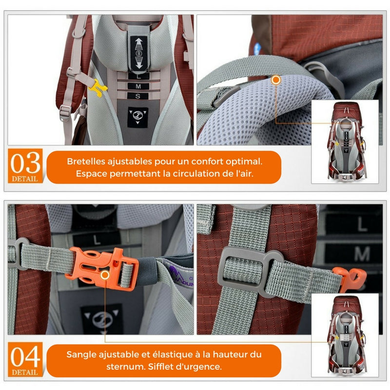 Sac à dos 60 de Mountaintop - Unisexe - Sac à dos 60L - Mountaintop - Koksoak Outdoor co.