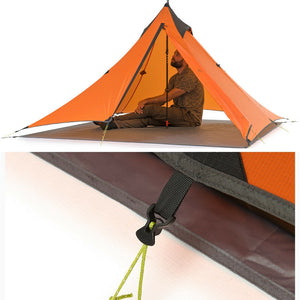 Tente 1 place ultra légère SPIRE orange - Tente Naturehike - Tente de randonnée ultra légère
