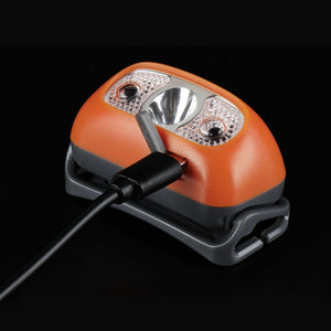 Lampe frontale rechargeable 120 lumens HL05-X de SupFire - Couleur orange 