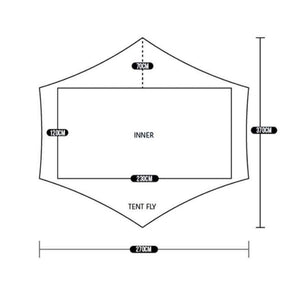 Dimensions Lanshan 2 Pro de 3F UL Gear