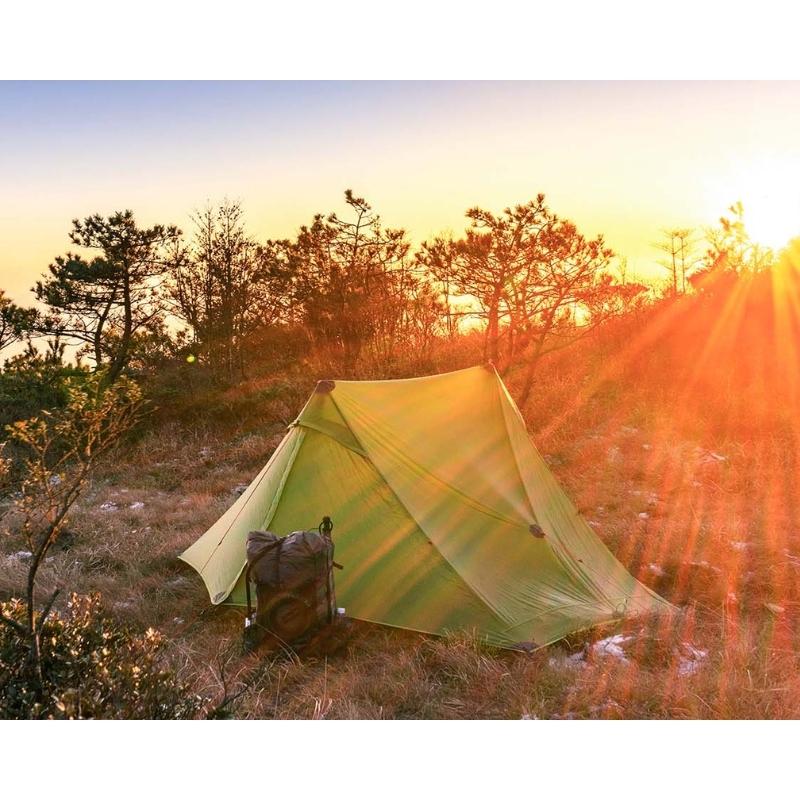 Tente ultra légère 2 places - Lanshan 2 Pro verte de 3F UL Gear - Tente Koksoak Outdoor