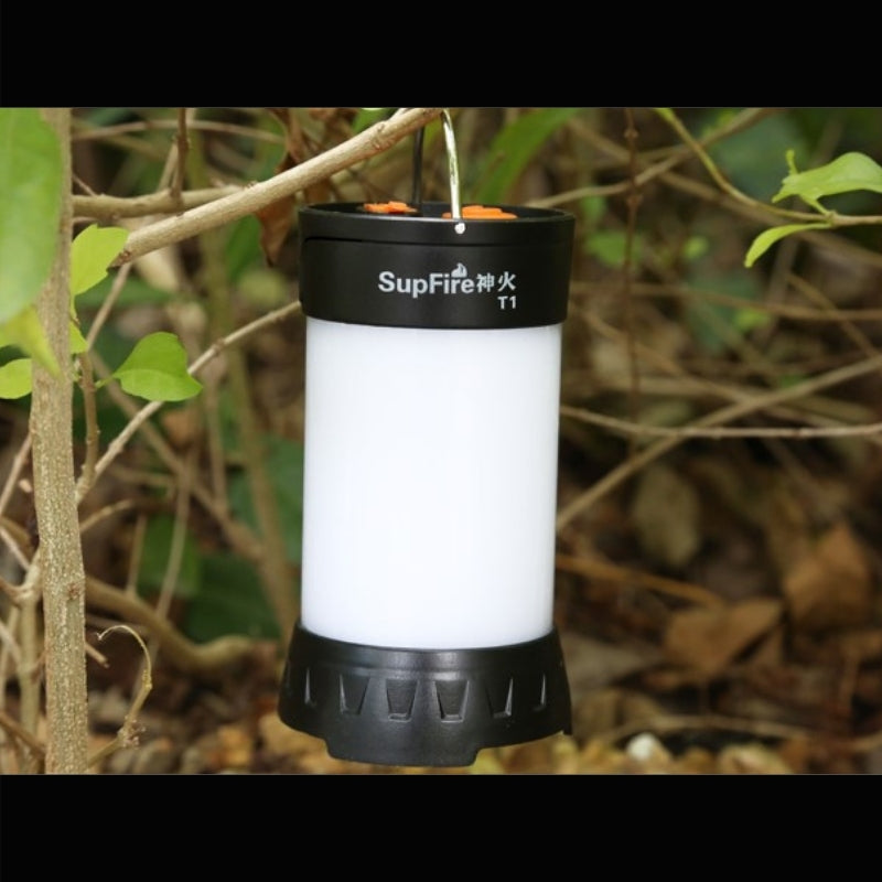 Lanterne de camping à pile rechargeable miniature de 450 lumens de Supfire T1 - Lanterne à led