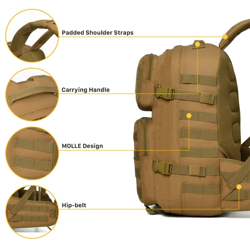 Sac à dos tactique MOLLE | Survie & outdoor – Azimut Nature Sac à dos tactique MOLLE | Survie & outdoor – Azimut Nature