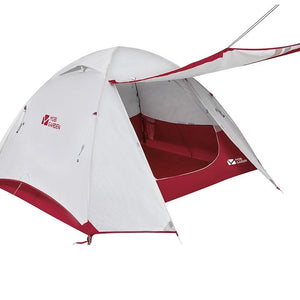 Tente 2 places Cold Mountain 2 de Mobi Garden - Tente autoportante - Tente Blanche et rouge