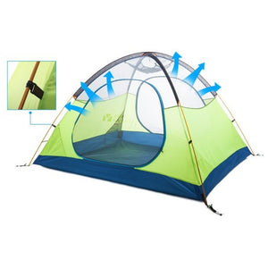 Tente 2 places Mobi Garden Cold Mountain 2 AIR - Tente de couleur vert