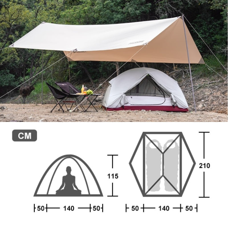  Tente de camping 2 places - Tente dôme 2 places Légère - Koksoak Outdoor