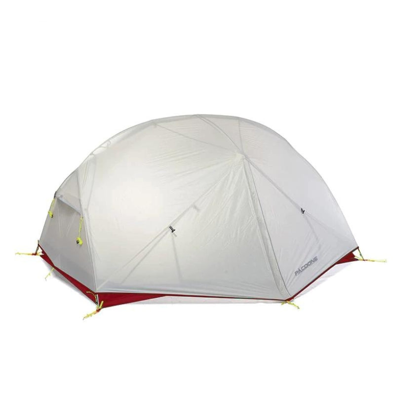 Tente 2 places légère  grise et rouge - Tente autoportante - Koksoak Outdoor