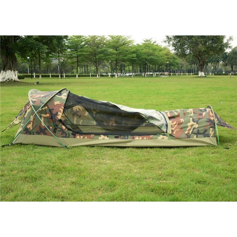 Tente Sarcophage 1 place - Sac de bivouac - Tente camouflage - Tente cercueil - Tente GeerTop - Koksoak Outdoor