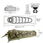Tente Sarcophage 1 place - Sac de bivouac - Tente camouflage - Tente cercueil - Tente GeerTop - Koksoak Outdoor