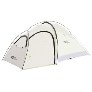 Tente 3 places avec auvent blanche - Light Knight 3 de Mobi Garden - Tente tunnel 3 places - Tente Autoportante - Koksoak Outdoor
