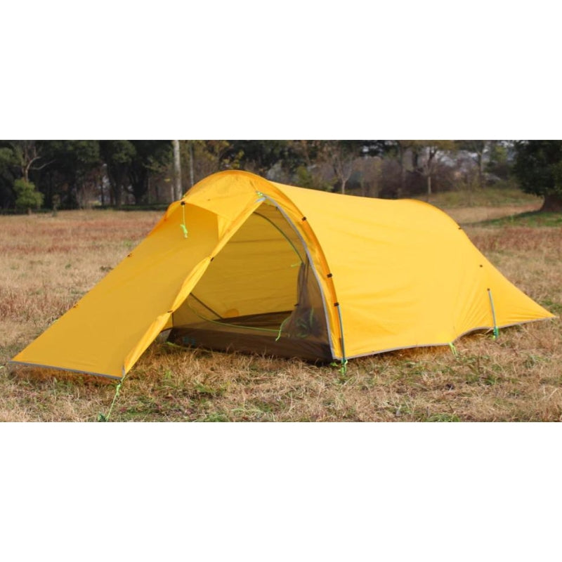 Tente tunnel 2 places - Tente 2 places ultra légère jaune - Asta gear